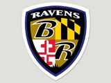 Baltimore Ravens Decal 8x8 Perfect Cut Color Shield Design