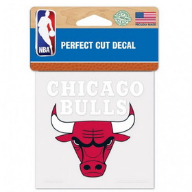 Chicago Bulls Decal 4x4 Perfect Cut Color