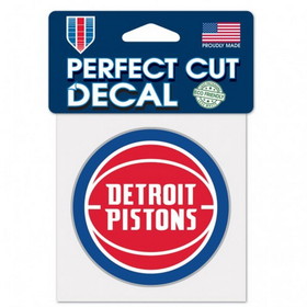 Detroit Pistons Decal 4x4 Perfect Cut Color