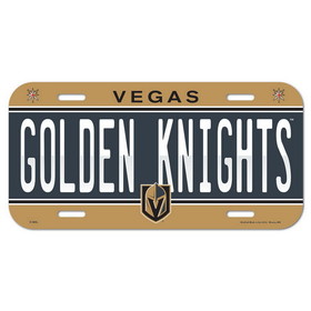 Vegas Golden Knights License Plate Plastic