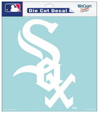 Chicago White Sox Decal 8x8 Die Cut White