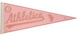 Oakland Athletics Pennant 12x30 Pink Classic Style
