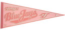 Toronto Blue Jays Pennant 12x30 Pink Classic Style