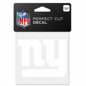 New York Giants Decal 4x4 Perfect Cut White