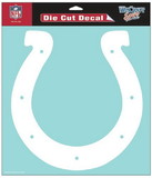 Indianapolis Colts Decal 8x8 Die Cut White