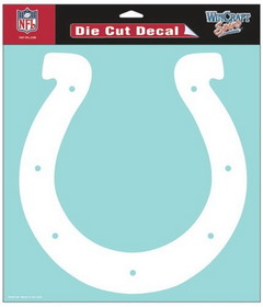 Indianapolis Colts Decal 8x8 Die Cut White