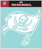 Tampa Bay Buccaneers Decal 8x8 Perfect Cut White