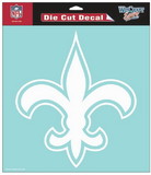 New Orleans Saints Decal 8x8 Die Cut White