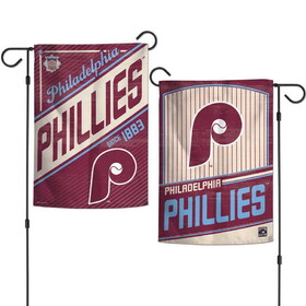 Philadelphia Phillies Flag 12x18 Garden Style 2 Sided Cooperstown