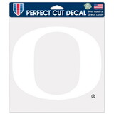 Oregon Ducks Decal 8x8 Perfect Cut White