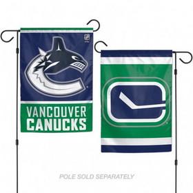 Vancouver Canucks Flag 12x18 Garden Style 2 Sided