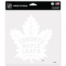 Toronto Maple Leafs Decal 8x8 Perfect Cut White