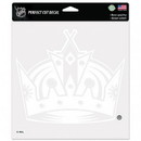 Los Angeles Kings Decal 8x8 Perfect Cut White
