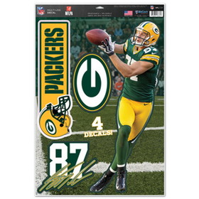 Green Bay Packers Jordy Nelson Decal 11x17 Multi Use