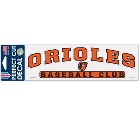 Baltimore Orioles Decal 3x10 Perfect Cut Color