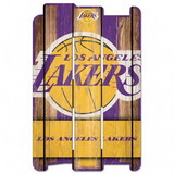 Los Angeles Lakers Sign 11x17 Wood Fence Style