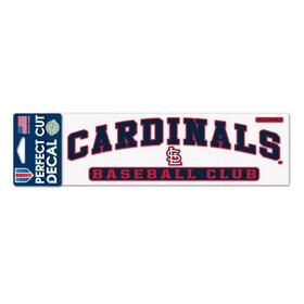 St. Louis Cardinals Decal 3x10 Perfect Cut Color