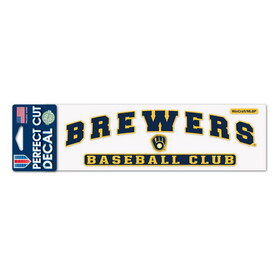 Milwaukee Brewers Decal 3x10 Perfect Cut Color