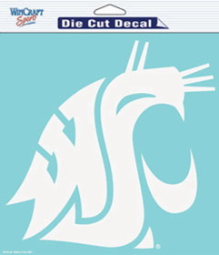 Washington State Cougars Decal 8x8 Die Cut