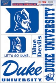 Duke Blue Devils Decal 11x17 Ultra