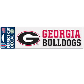 Georgia Bulldogs Decal 3x10 Perfect Cut Wordmark Color