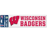 Wisconsin Badgers Decal 3x10 Perfect Cut Color