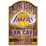 Los Angeles Lakers Sign 11x17 Wood Fan Cave Design