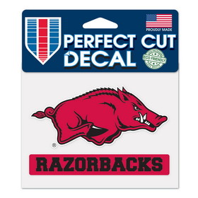Arkansas Razorbacks Decal 4.5x5.75 Perfect Cut Color
