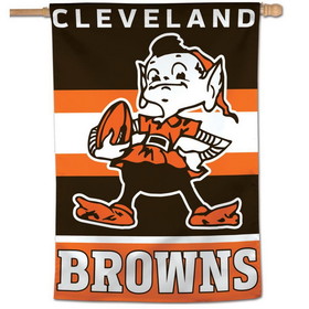 Cleveland Browns Banner 28x40 Vertical Classic Logo Retro