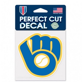 Milwaukee Brewers Decal 4x4 Perfect Cut Color