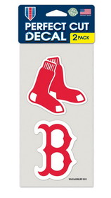 Boston Red Sox Set of 2 Die Cut Decals