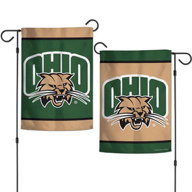 Ohio Bobcats Flag 12x18 Garden Style 2 Sided