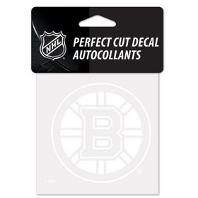 Boston Bruins Decal 4x4 Perfect Cut White