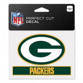 Green Bay Packers Decal 4.5x5.75 Perfect Cut Color
