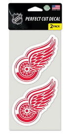 Detroit Red Wings Set of 2 Die Cut Decals