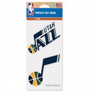 Utah Jazz Decal 4x4 Perfect Cut Set of 2