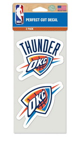 Oklahoma City Thunder Set of 2 Die Cut Decals