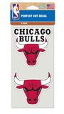 Chicago Bulls Decal 4x4 Die Cut Set of 2