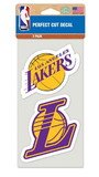 Los Angeles Lakers Decal 4x4 Perfect Cut Set of 2