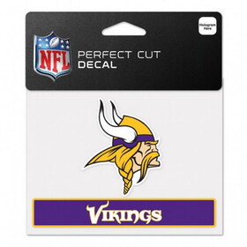 Minnesota Vikings Decal 4.5x5.75 Perfect Cut Color