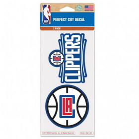 Los Angeles Clippers Decal 4x4 Perfect Cut Set of 2