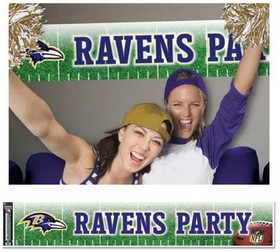 Baltimore Ravens Banner 12x65 Party Style