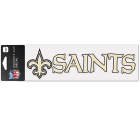 New Orleans Saints Decal 3x10 Perfect Cut Wordmark Color