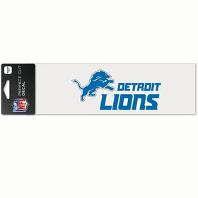 Detroit Lions Decal 3x10 Perfect Cut Wordmark Color
