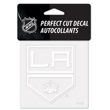 Los Angeles Kings Decal 4x4 Perfect Cut White