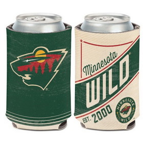 Minnesota Wild Can Cooler Vintage Design