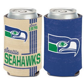 Seattle Seahawks Can Cooler Vintage Design