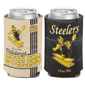 Pittsburgh Steelers Can Cooler Vintage Design
