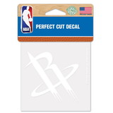 Houston Rockets Decal 4x4 Perfect Cut White