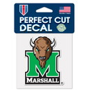 Marshall Thundering Herd Decal 4x4 Perfect Cut Color